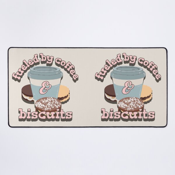 Item preview, Pastel Pink Fueled By Coffee And Biscuits Fun Slogan designed and sold by TrulyEpoque.
