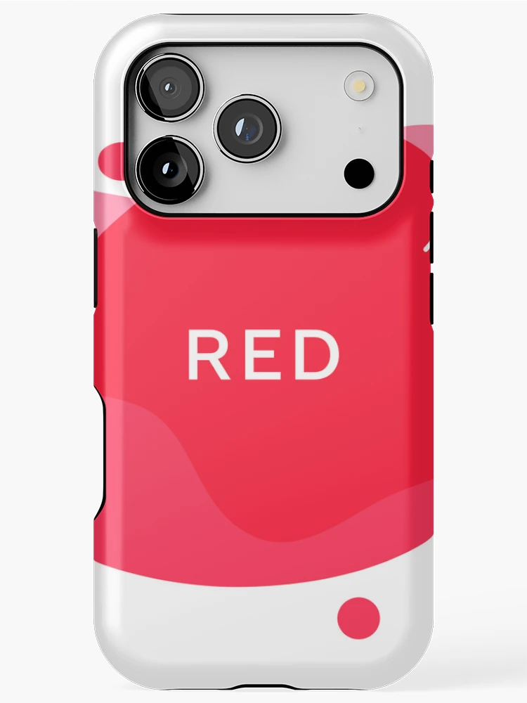 Thumbnail 1 of 4, iPhone Case, Abstract red designed and sold by ReydaDesign.