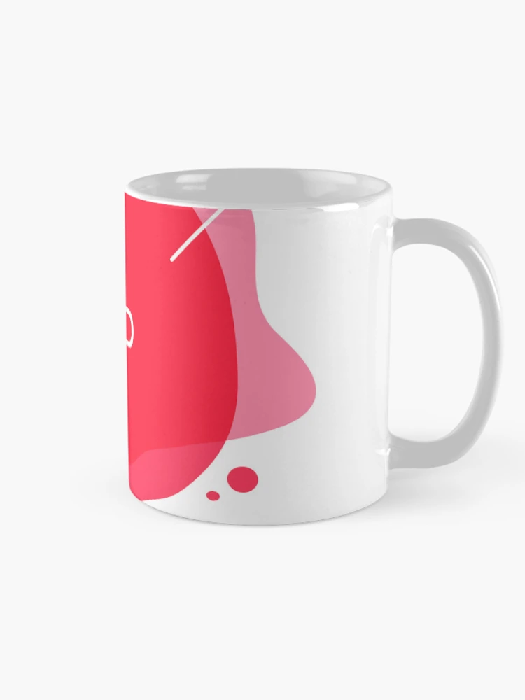 Thumbnail 3 of 6, Coffee Mug, Abstract red designed and sold by ReydaDesign.