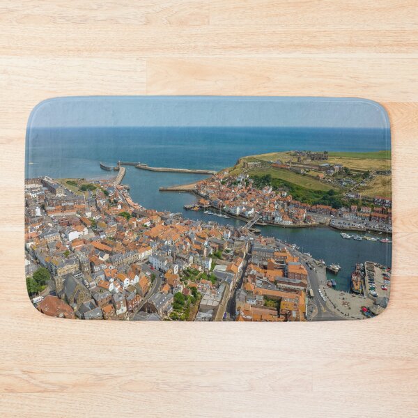 Item preview, Whitby North Yorkshire Aerial Photograph Looking Out to Sea designed and sold by skyfilming.