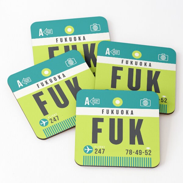 Item preview, Luggage Tag A - FUK Fukuoka Japan designed and sold by VoodooCircus.