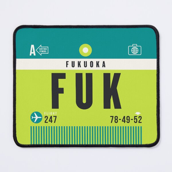 Item preview, Luggage Tag A - FUK Fukuoka Japan designed and sold by VoodooCircus.