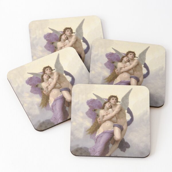 Aperçu de l'œuvre  Le ravissement de Psyche angel -  William Adolphe Bouguereau  créée et vendue par Vintage Designs +.