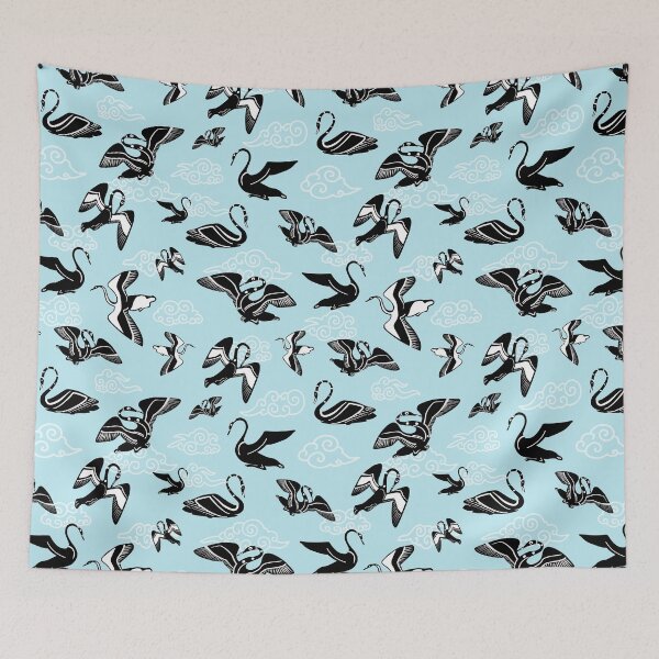 Item preview, Mycenaean Inspired Ancient Greek Decorative Pattern with Birds designed and sold by Happy Puppy Print On Demand.