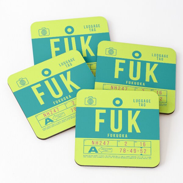 Item preview, Luggage Tag B - FUK Fukuoka Japan designed and sold by VoodooCircus.