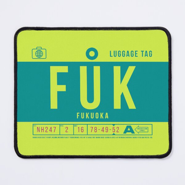 Item preview, Luggage Tag B - FUK Fukuoka Japan designed and sold by VoodooCircus.
