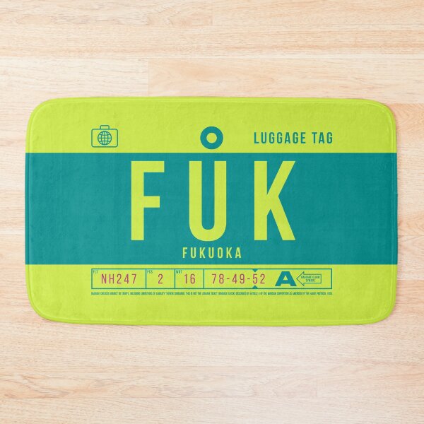 Item preview, Luggage Tag B - FUK Fukuoka Japan designed and sold by VoodooCircus.