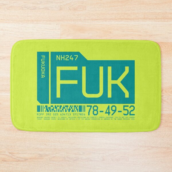 Item preview, Luggage Tag C - FUK Fukuoka Japan designed and sold by VoodooCircus.