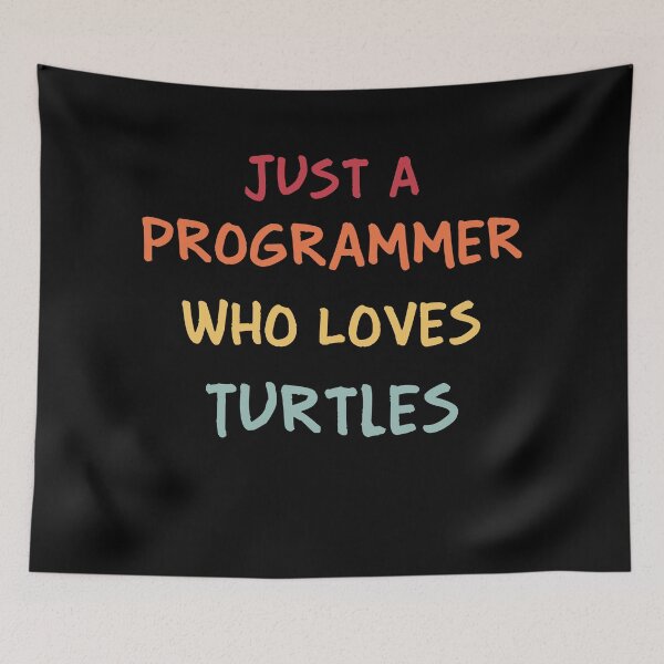 Item preview, Funny Programmer Gift | Funny Software Developer Gift | Funny Coder Gift | Just A Programmer Who Loves Turtles designed and sold by campingforge.