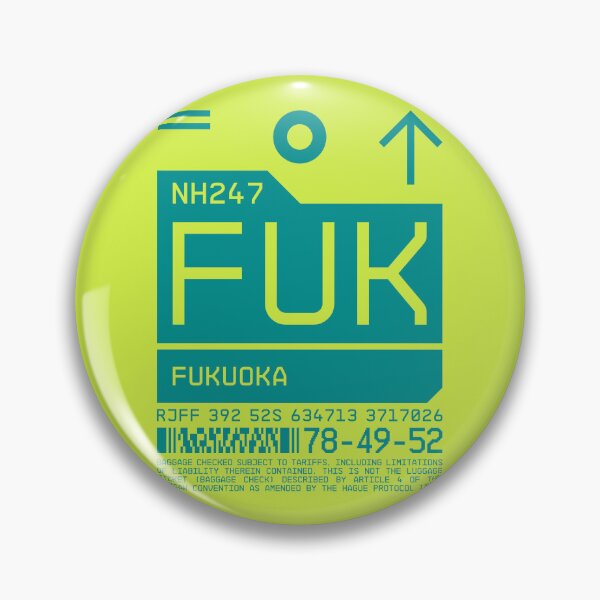 Item preview, Luggage Tag C - FUK Fukuoka Japan designed and sold by VoodooCircus.