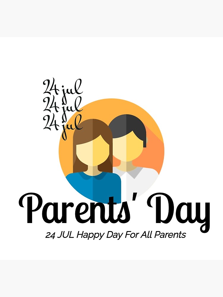 Póster «feliz día de los padres 24 de julio para todos los padres» de