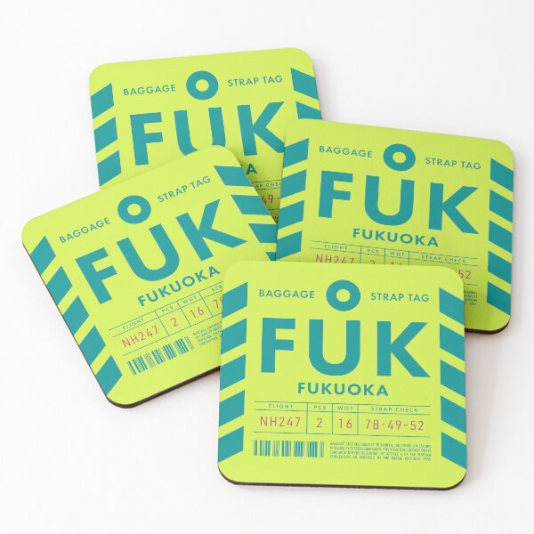 Item preview, Luggage Tag D - FUK Fukuoka Japan designed and sold by VoodooCircus.