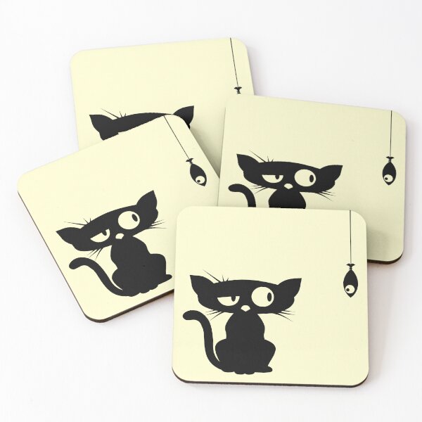Item preview, Funny Cat and Fish designed and sold by elizaldesigns.