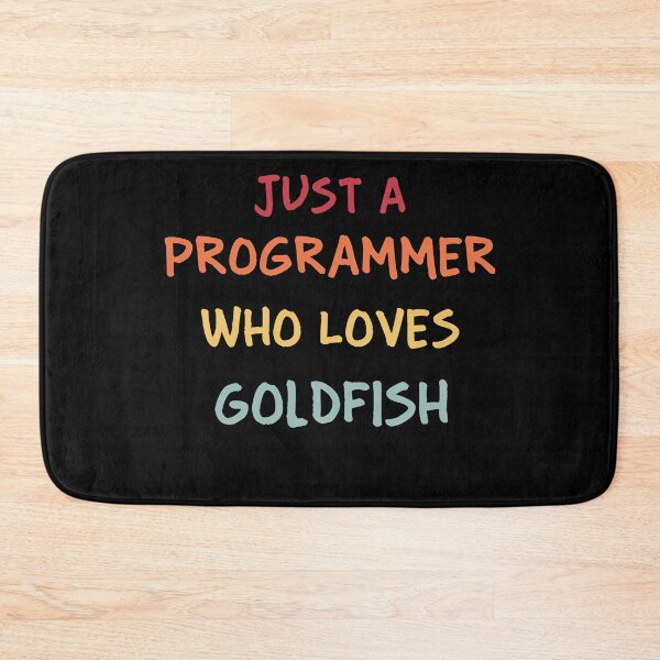 Item preview, Funny Programmer Gift | Funny Software Developer Gift | Funny Coder Gift | Just A Programmer Who Loves Goldfish designed and sold by campingforge.