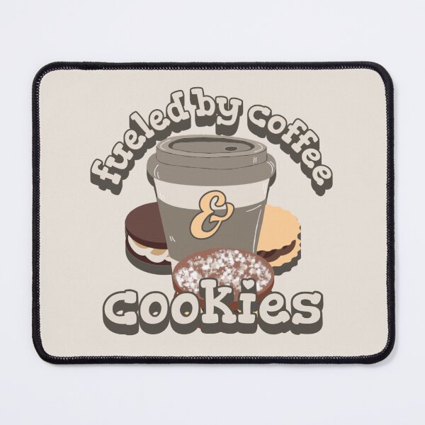Item preview, Fueled By Coffee And Cookies Fun Slogan designed and sold by TrulyEpoque.