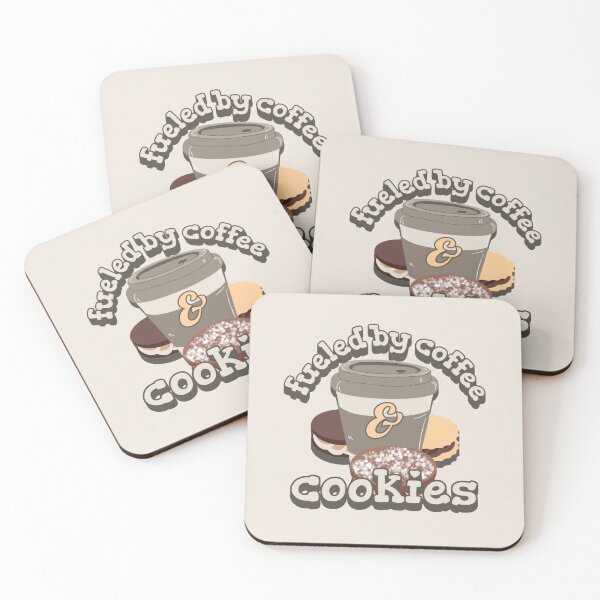 Item preview, Fueled By Coffee And Cookies Fun Slogan designed and sold by TrulyEpoque.