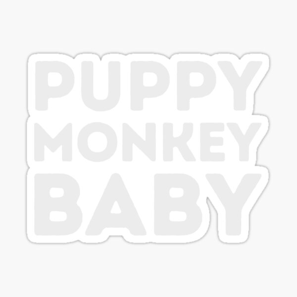 Puppy Monkey Baby Sticker