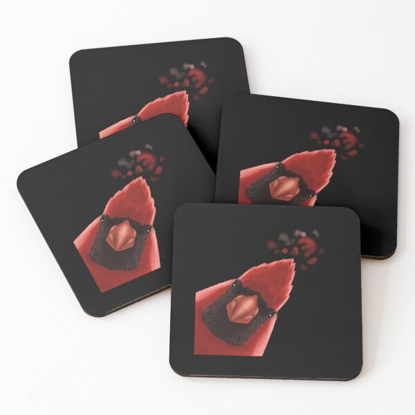 Aperçu de l'œuvre Oiseau curieux Cardinal rouge créée et vendue par alwe-designs.