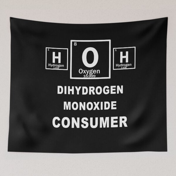 Item preview, Copy of warning sign of Dihydrogen Monoxide which is also known as water or  H2O designed and sold by patriotazx.