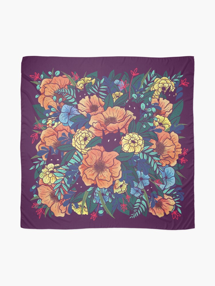 Alternate view of Wild Flowers Scarf