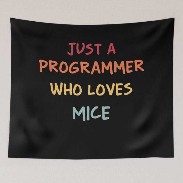 Item preview, Funny Programmer Gift | Funny Software Developer Gift | Funny Coder Gift | Just A Programmer Who Loves Mice designed and sold by campingforge.