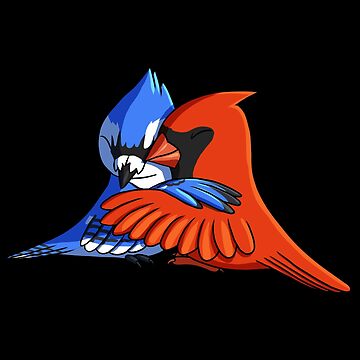 Premium Vector  Blue jay bird and red cardinal bird cartoon