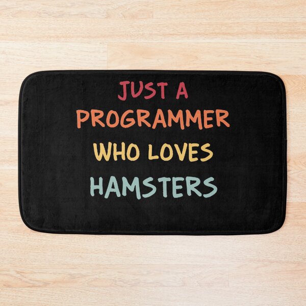 Item preview, Funny Programmer Gift | Funny Software Developer Gift | Funny Coder Gift | Just A Programmer Who Loves Hamsters designed and sold by campingforge.