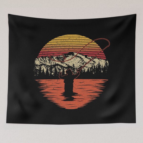 Item preview, Retro Vintage Fly Fishing Shirt - Fly Fisherman designed and sold by essentialoutlet.