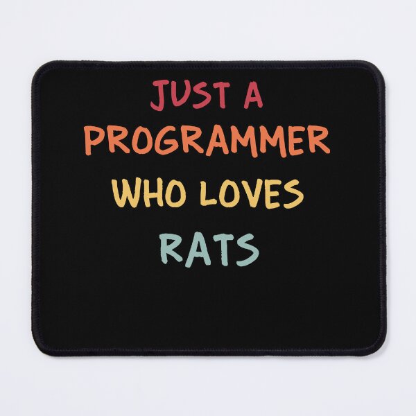 Item preview, Funny Programmer Gift | Funny Software Developer Gift | Funny Coder Gift | Just A Programmer Who Loves Rats designed and sold by campingforge.