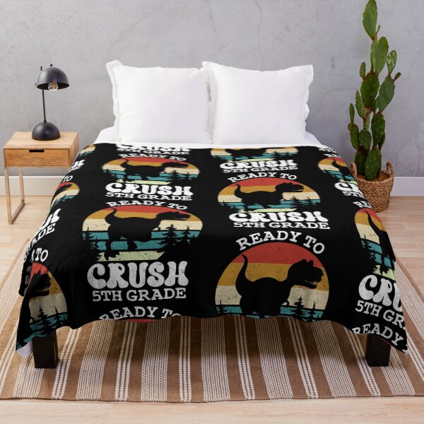 Item preview, Ready To Crush 5th Grade Cool T-Rex Back To School Retro designed and sold by GravitiTees.