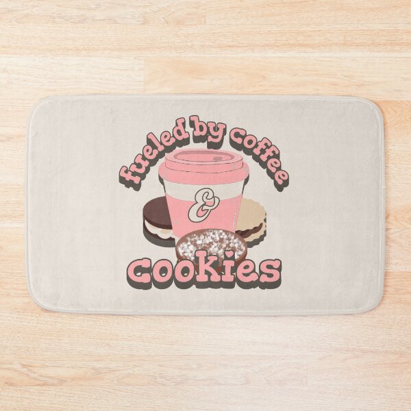 Item preview, Pink Fueled By Coffee And Cookies Fun Slogan designed and sold by TrulyEpoque.
