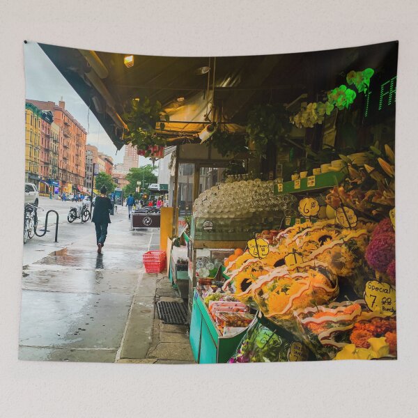 Item preview, Street Flowers Shop Rain Upper West Side Manhattan NYC  designed and sold by eleonoraingrid.