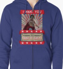 Nacho Libre - I Want You To Take It Easy Zipped Hoodie