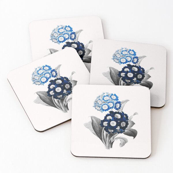 Item preview, Cowslip Primrose Flowers, Alternative Illustration - Blue and Pink Rose designed and sold by DaphneKstudio .