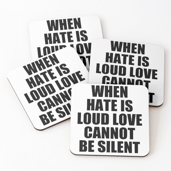 Item preview, when hate is loud love cannot be silent designed and sold by Eriksonshop.