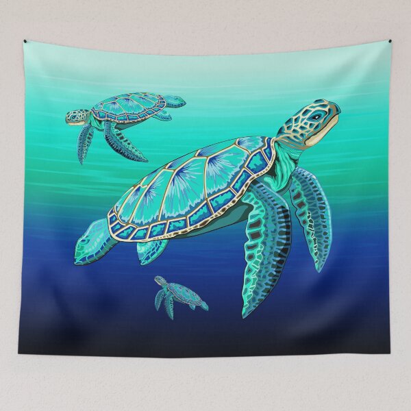 Item preview, Sea Turtle Turquoise Oceanlife designed and sold by BluedarkArt.