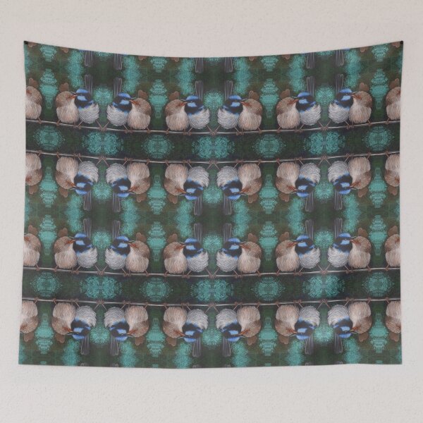Item preview, Fairy Wren Pair #1 designed and sold by lukekellyart.