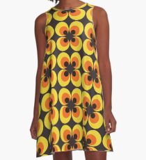 70s Wallpaper A-Line Dress