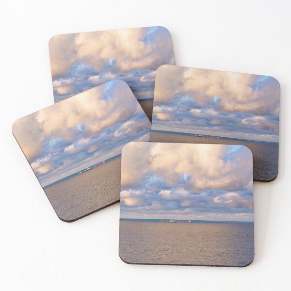 Item preview, Moody sky over container ships designed and sold by Lukasz Szczepanski.