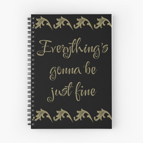 Item preview, Everything`s Gonna Be Just Fine. Golden Affirmation designed and sold by Rebel-Design.