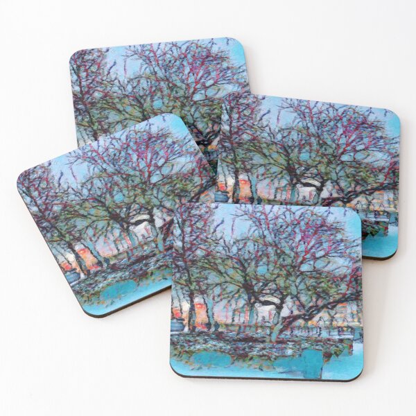 Item preview, Abstract Painting of Elysian Park Tree in Hoboken designed and sold by Kurt Gardiner.