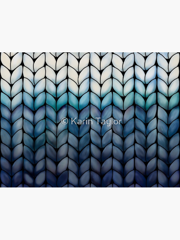 Chunky Ocean Blue Knit by karin