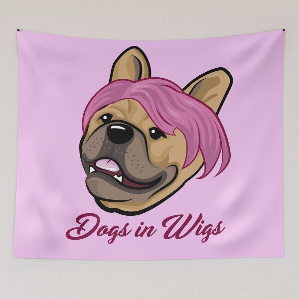 Item preview, Dogs in Wigs - Funny French Bulldog designed and sold by Andantino.
