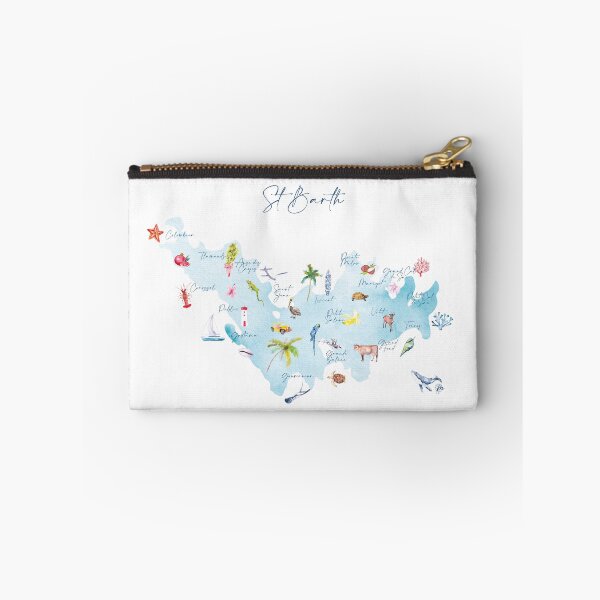 Item preview, Map of Saint-Barthélemy's districts - Edition 2021 designed and sold by MoonStBarth.