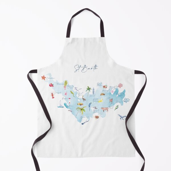 Item preview, Map of Saint-Barthélemy's districts - Edition 2021 designed and sold by MoonStBarth.
