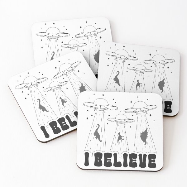Item preview, I Believe - Aliens Abducting Dinosaurs designed and sold by ttttee.