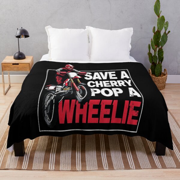 Item preview, Save A Cherry Pop A Wheelie Bike Wheelie Motocross designed and sold by Sarena84.
