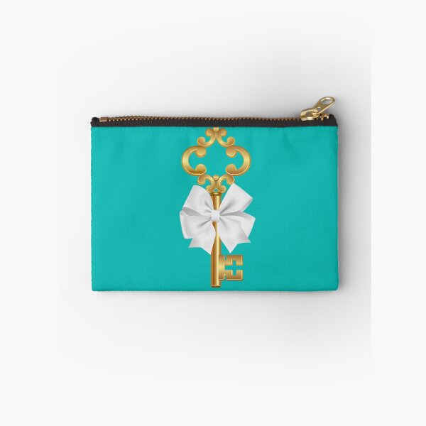 Item preview, Gold Key & White Bow - Robin's Egg Blue Turquoise designed and sold by gtgbrown.