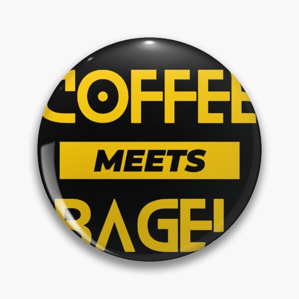 Item preview, coffee meets bagel Black and yellow  designed and sold by Creator's Gate.