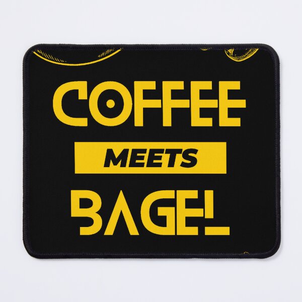 Item preview, coffee meets bagel Black and yellow designed and sold by Creator's Gate.